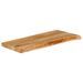 Dessus de table à bord vivant 70x30x2,5 cm bois massif manguier - Photo n°2