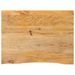 Dessus de table à bord vivant 70x60x2,5 cm bois massif manguier - Photo n°1