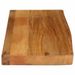 Dessus de table à bord vivant 80x30x2,5 cm bois massif manguier - Photo n°4