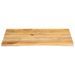 Dessus de table à bord vivant 80x60x2,5 cm bois massif manguier - Photo n°3