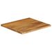 Dessus de table à bord vivant 80x80x2,5 cm bois massif manguier - Photo n°2