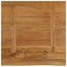 Dessus de table à bord vivant 80x80x2,5 cm bois massif manguier - Photo n°5