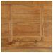 Dessus de table à bord vivant 80x80x3,8 cm bois massif manguier - Photo n°5