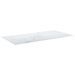 Dessus de table Blanc 100x50 cm 6 mm Verre trempé design marbre - Photo n°3