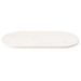 Dessus de table blanc 100x50x2,5 cm bois de pin massif ovale - Photo n°3