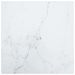 Dessus de table Blanc 40x40cm 6mm Verre trempé et design marbre - Photo n°1