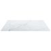 Dessus de table Blanc 40x40cm 6mm Verre trempé et design marbre - Photo n°4