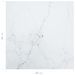 Dessus de table Blanc 60x60cm 6mm Verre trempé et design marbre - Photo n°5