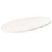Dessus de table blanc 70x35x2,5 cm bois de pin massif ovale - Photo n°1