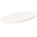 Dessus de table blanc 80x40x2,5 cm bois de pin massif ovale - Photo n°1