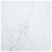 Dessus de table Blanc 80x80cm 6mm Verre trempé et design marbre - Photo n°1