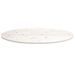 Dessus de table blanc 90x45x2,5 cm bois de pin massif ovale - Photo n°3