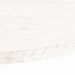 Dessus de table blanc 90x45x2,5 cm bois de pin massif ovale - Photo n°5