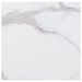 Dessus de table Blanc Carré 80x80 cm Verre et texture de marbre - Photo n°1