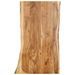 Dessus de table Bois d'acacia massif 100x(50-60)x2,5 cm - Photo n°1
