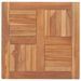 Dessus de table Bois de teck solide 60x60x2,5 cm - Photo n°1