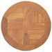 Dessus de table Bois de teck solide Rond 2,5 cm 40 cm - Photo n°1