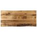 Dessus de table bord vivant 100x40x2,5 cm bois de manguier brut - Photo n°1