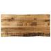 Dessus de table bord vivant 100x40x3,8 cm bois de manguier brut - Photo n°1