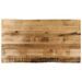 Dessus de table bord vivant 100x60x2,5 cm bois de manguier brut - Photo n°1