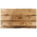 Dessus de table bord vivant 100x60x3,8 cm bois de manguier brut - Photo n°1