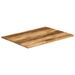 Dessus de table bord vivant 100x80x2,5 cm bois de manguier brut - Photo n°2