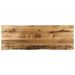 Dessus de table bord vivant 120x40x2,5 cm bois de manguier brut - Photo n°1