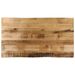 Dessus de table bord vivant 120x60x3,8 cm bois de manguier brut - Photo n°1