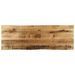 Dessus de table bord vivant 140x40x3,8 cm bois de manguier brut - Photo n°1