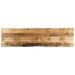 Dessus de table bord vivant 160x40x3,8 cm bois de manguier brut - Photo n°1