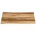 Dessus de table bord vivant 40x40x3,8 cm bois de manguier brut - Photo n°3