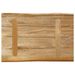 Dessus de table bord vivant 50x40x2,5 cm bois de manguier brut - Photo n°5