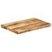 Dessus de table bord vivant 70x40x3,8 cm bois de manguier brut - Photo n°2