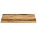 Dessus de table bord vivant 80x60x2,5 cm bois de manguier brut - Photo n°3