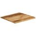 Dessus de table bord vivant 80x80x3,8 cm bois de manguier brut - Photo n°2