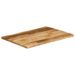 Dessus de table bord vivant 90x60x2,5 cm bois de manguier brut - Photo n°2