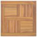 Dessus de table carré 50x50x2,5 cm Bois de teck massif - Photo n°1