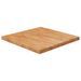 Dessus de table carré Marron clair 70x70x4cm Bois chêne traité - Photo n°1