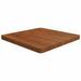 Dessus de table carré Marron foncé 60x60x4cm Bois chêne traité - Photo n°1