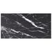 Dessus de table Noir 100x50cm 6mm Verre trempé et design marbre - Photo n°1