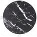 Dessus de table Noir Ø30x0,8 cm Verre trempé avec design marbre - Photo n°4