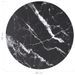 Dessus de table Noir Ø60x0,8 cm Verre trempé design de marbre - Photo n°4