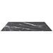 Dessus de table Noir 70x70 cm 6mm Verre trempé et design marbre - Photo n°4