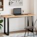 Dessus de table rectangulaire 140x60x2 cm bois massif d'acacia - Photo n°1