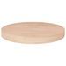 Dessus de table rond Ø30x4 cm Bois de chêne massif non traité - Photo n°1