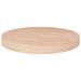 Dessus de table rond Ø40x4 cm Bois de chêne massif non traité - Photo n°1