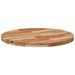 Dessus de table rond Ø80x4 cm bois massif d'acacia - Photo n°5