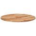 Dessus de table rond Ø90x2 cm bois massif d'acacia - Photo n°7