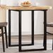 Dessus de table rond Ø90x4 cm bois massif d'acacia - Photo n°1