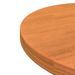 Dessus de table rond cire marron Ø40x2,5 cm bois de pin massif - Photo n°5